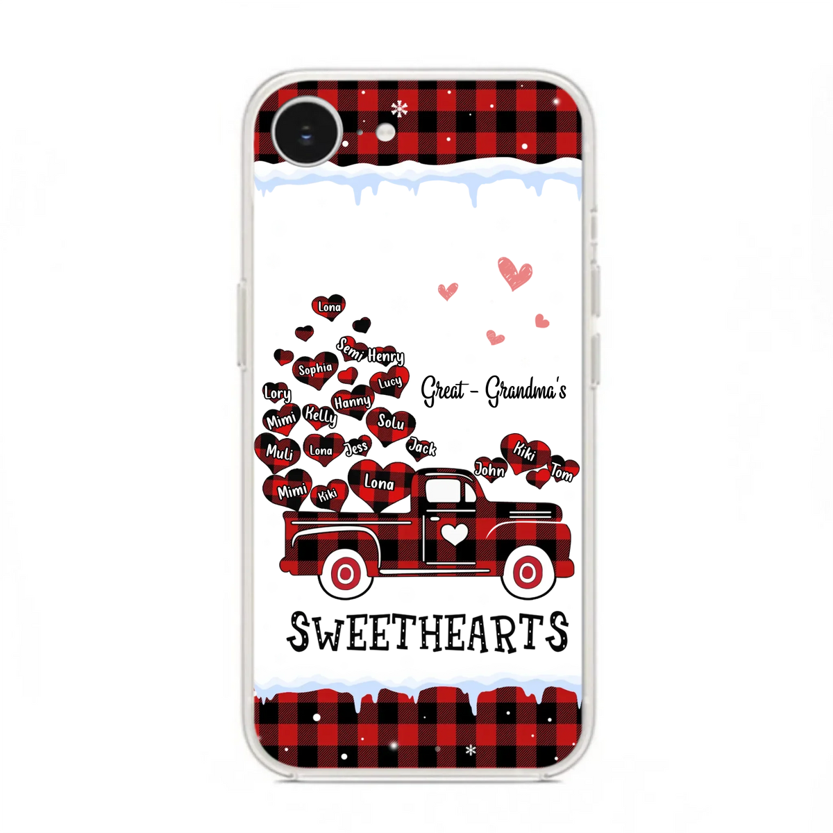 Personalized Grandma Phone Case - Gift Idea For Grandma - Upto 20 Children - Great - Grandma's Sweethearts - Case For iPhone/Samsung