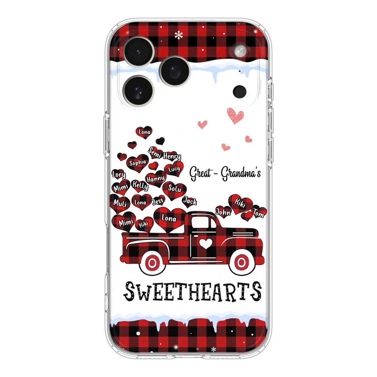 Personalized Grandma Phone Case - Gift Idea For Grandma - Upto 20 Children - Great - Grandma's Sweethearts - Case For iPhone/Samsung