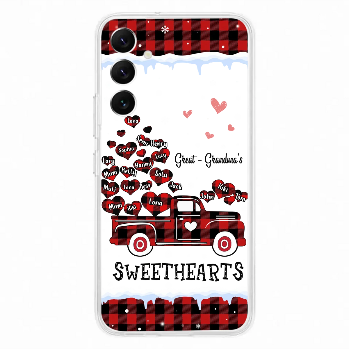 Personalized Grandma Phone Case - Gift Idea For Grandma - Upto 20 Children - Great - Grandma's Sweethearts - Case For iPhone/Samsung