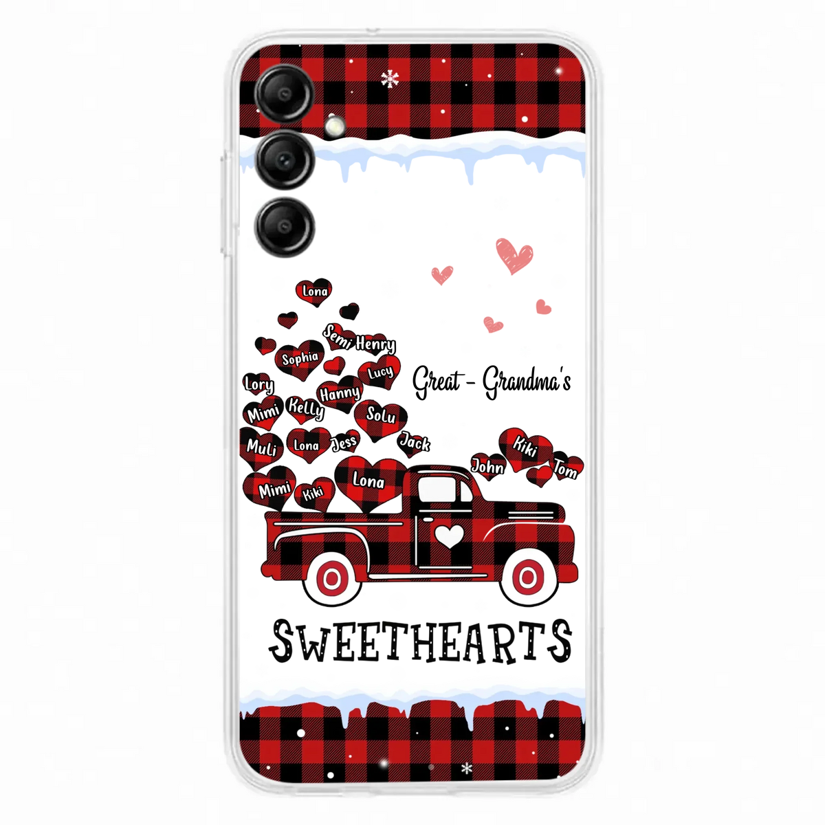 Personalized Grandma Phone Case - Gift Idea For Grandma - Upto 20 Children - Great - Grandma's Sweethearts - Case For iPhone/Samsung