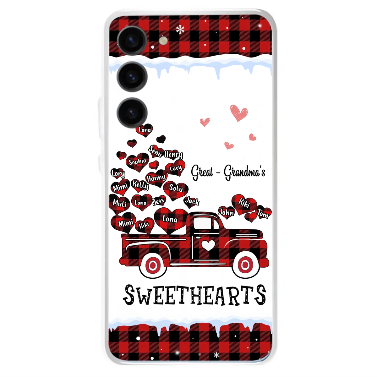 Personalized Grandma Phone Case - Gift Idea For Grandma - Upto 20 Children - Great - Grandma's Sweethearts - Case For iPhone/Samsung