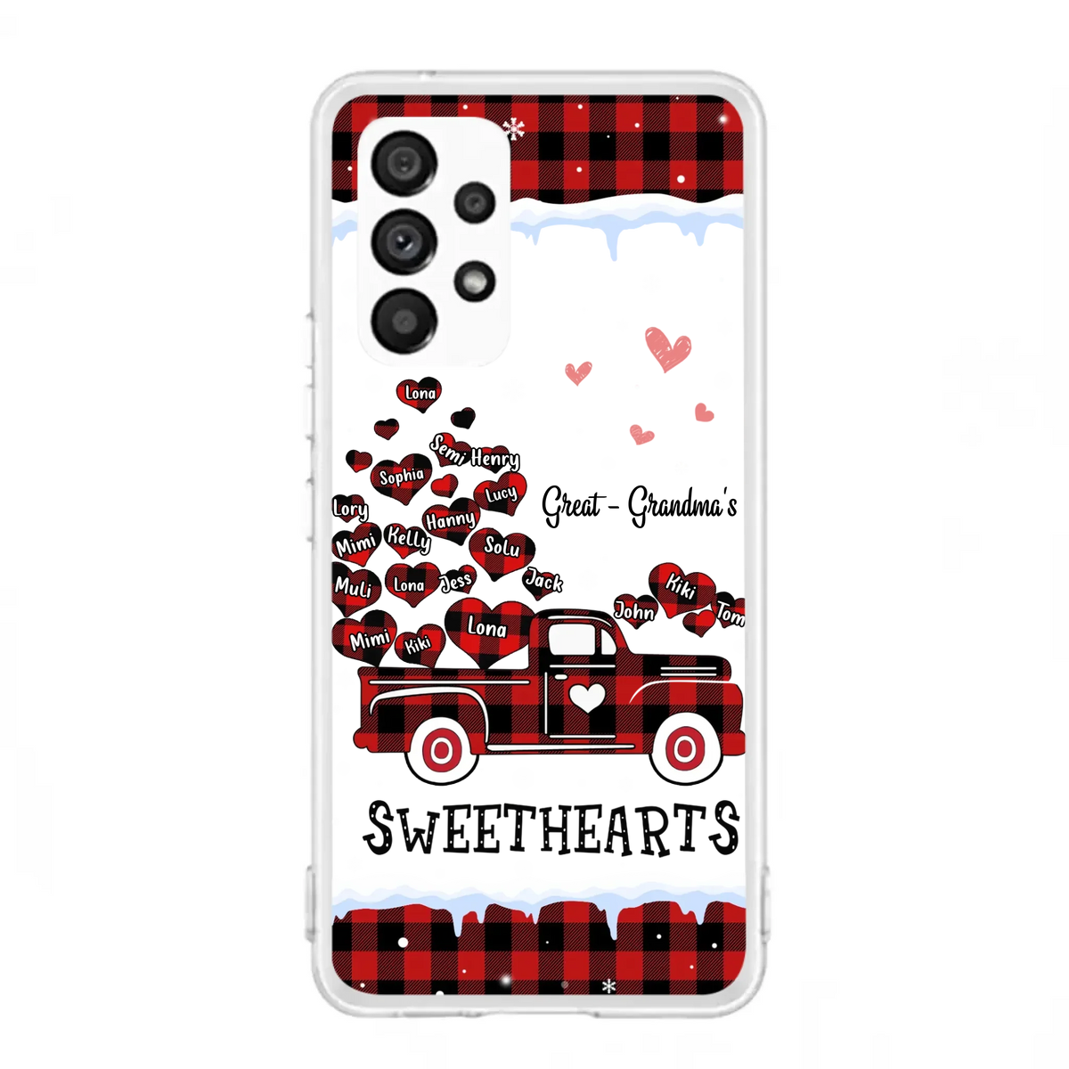 Personalized Grandma Phone Case - Gift Idea For Grandma - Upto 20 Children - Great - Grandma's Sweethearts - Case For iPhone/Samsung