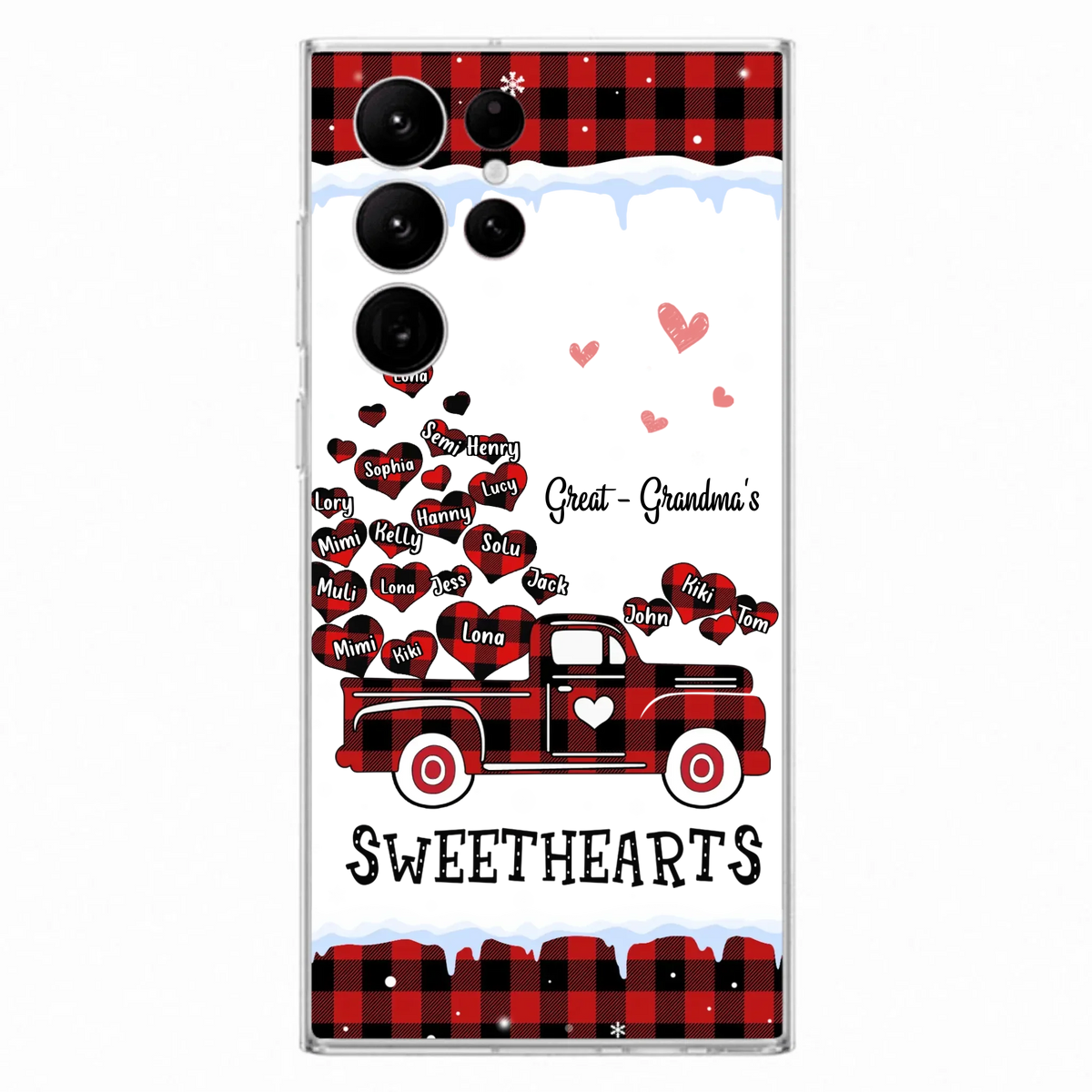Personalized Grandma Phone Case - Gift Idea For Grandma - Upto 20 Children - Great - Grandma's Sweethearts - Case For iPhone/Samsung