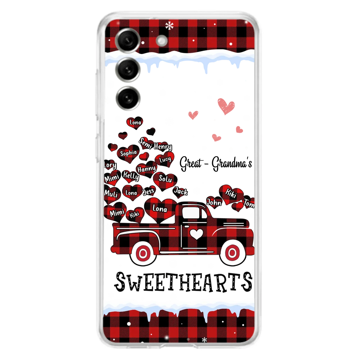 Personalized Grandma Phone Case - Gift Idea For Grandma - Upto 20 Children - Great - Grandma's Sweethearts - Case For iPhone/Samsung