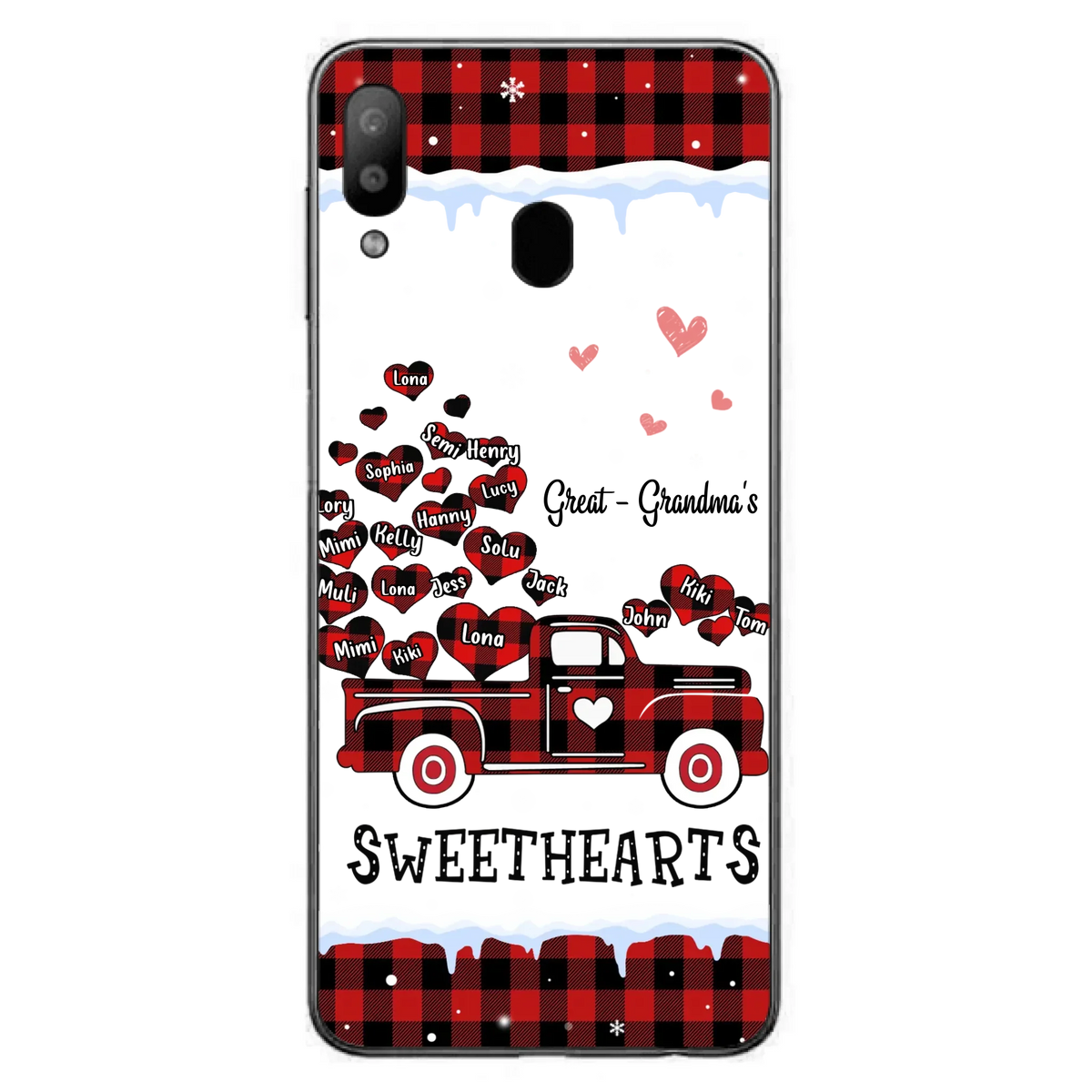 Personalized Grandma Phone Case - Gift Idea For Grandma - Upto 20 Children - Great - Grandma's Sweethearts - Case For iPhone/Samsung