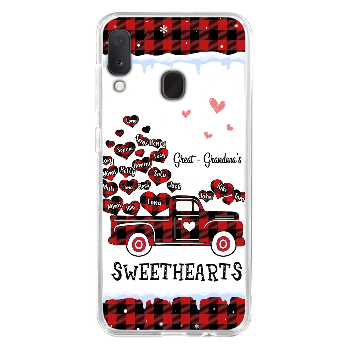 Personalized Grandma Phone Case - Gift Idea For Grandma - Upto 20 Children - Great - Grandma's Sweethearts - Case For iPhone/Samsung