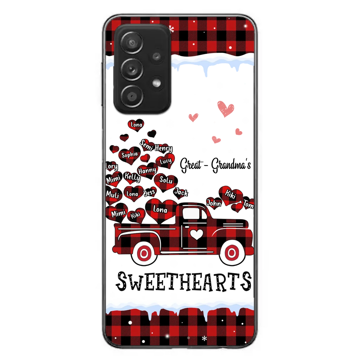 Personalized Grandma Phone Case - Gift Idea For Grandma - Upto 20 Children - Great - Grandma's Sweethearts - Case For iPhone/Samsung