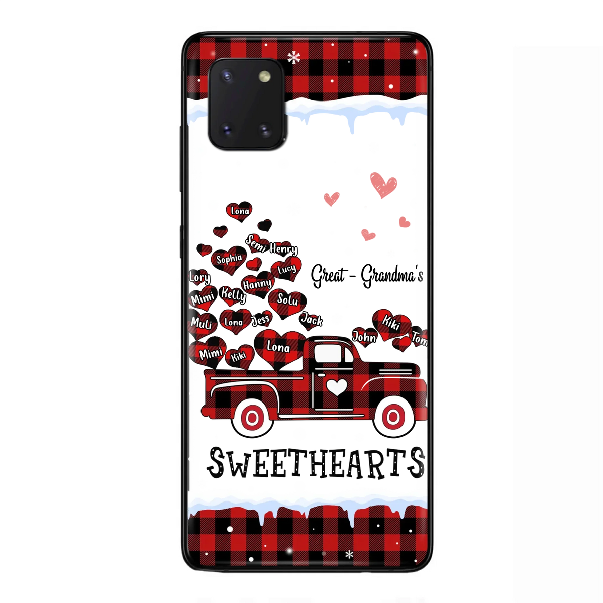 Personalized Grandma Phone Case - Gift Idea For Grandma - Upto 20 Children - Great - Grandma's Sweethearts - Case For iPhone/Samsung