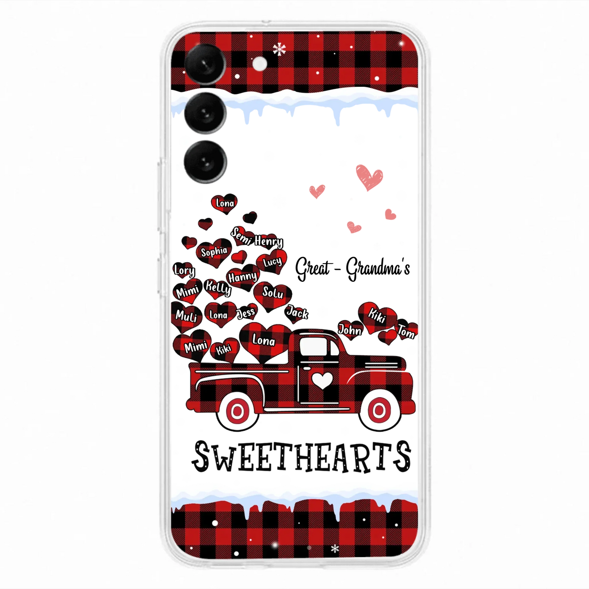 Personalized Grandma Phone Case - Gift Idea For Grandma - Upto 20 Children - Great - Grandma's Sweethearts - Case For iPhone/Samsung