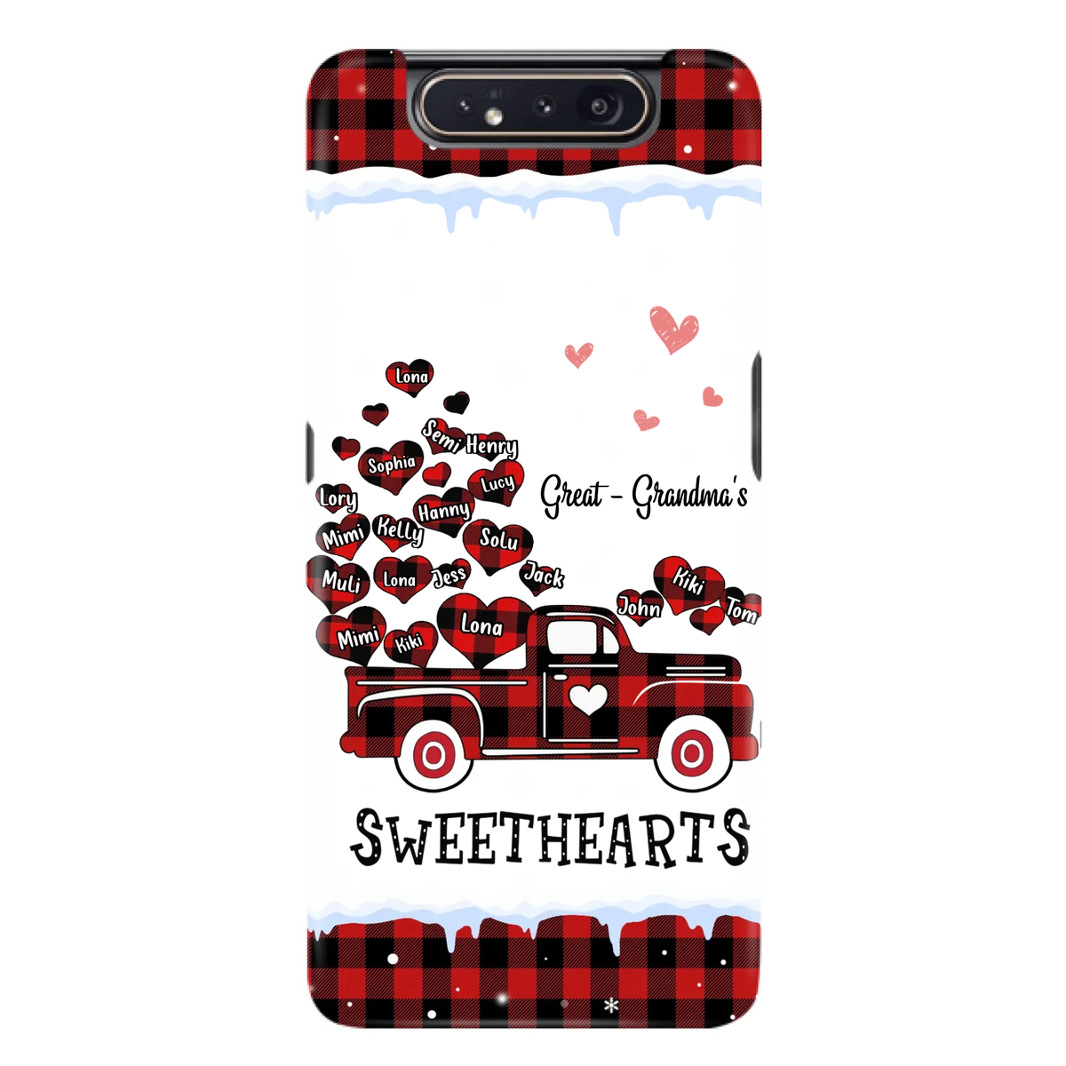 Personalized Grandma Phone Case - Gift Idea For Grandma - Upto 20 Children - Great - Grandma's Sweethearts - Case For iPhone/Samsung