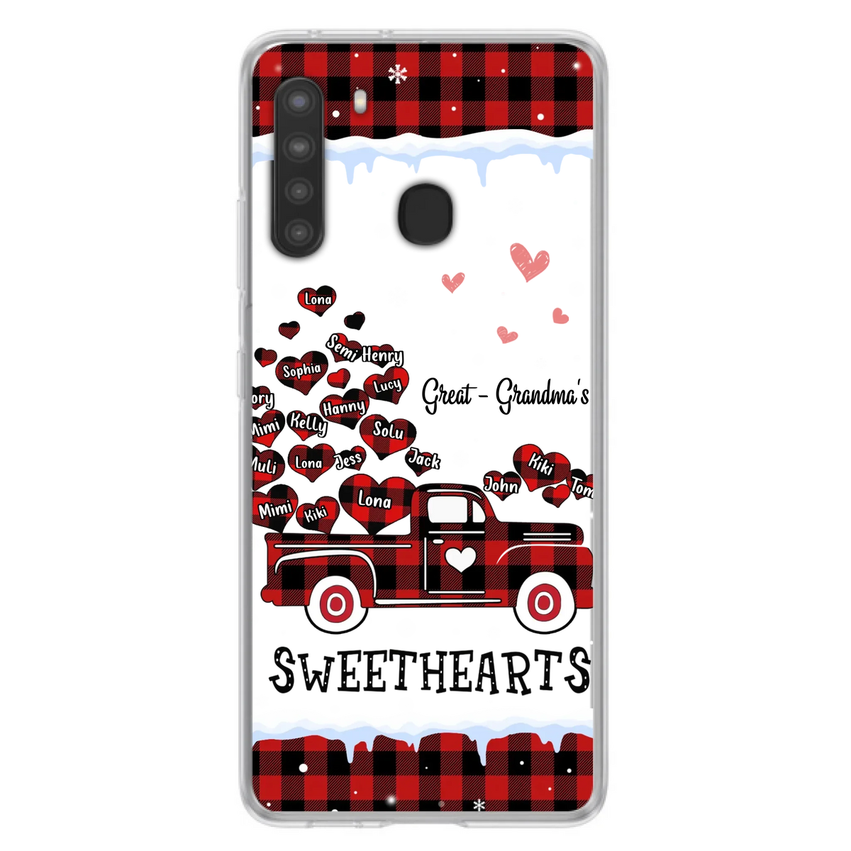Personalized Grandma Phone Case - Gift Idea For Grandma - Upto 20 Children - Great - Grandma's Sweethearts - Case For iPhone/Samsung