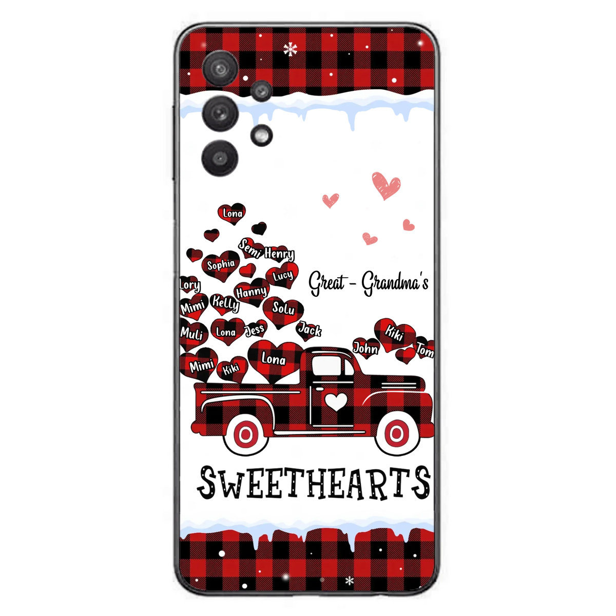 Personalized Grandma Phone Case - Gift Idea For Grandma - Upto 20 Children - Great - Grandma's Sweethearts - Case For iPhone/Samsung