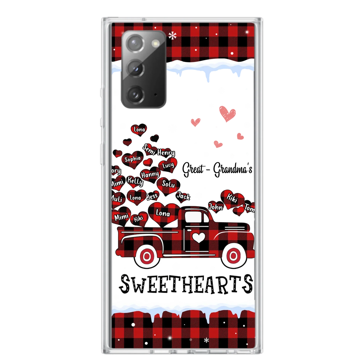 Personalized Grandma Phone Case - Gift Idea For Grandma - Upto 20 Children - Great - Grandma's Sweethearts - Case For iPhone/Samsung