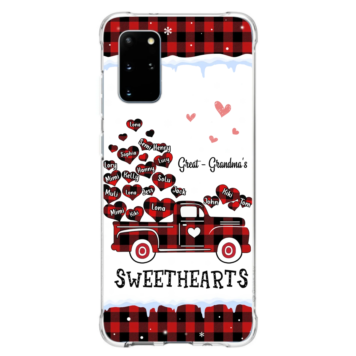 Personalized Grandma Phone Case - Gift Idea For Grandma - Upto 20 Children - Great - Grandma's Sweethearts - Case For iPhone/Samsung