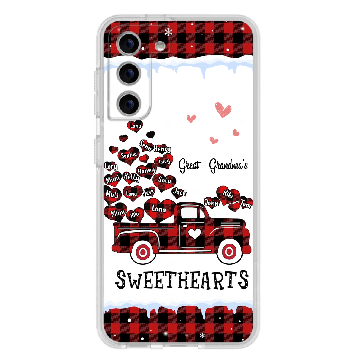 Personalized Grandma Phone Case - Gift Idea For Grandma - Upto 20 Children - Great - Grandma's Sweethearts - Case For iPhone/Samsung