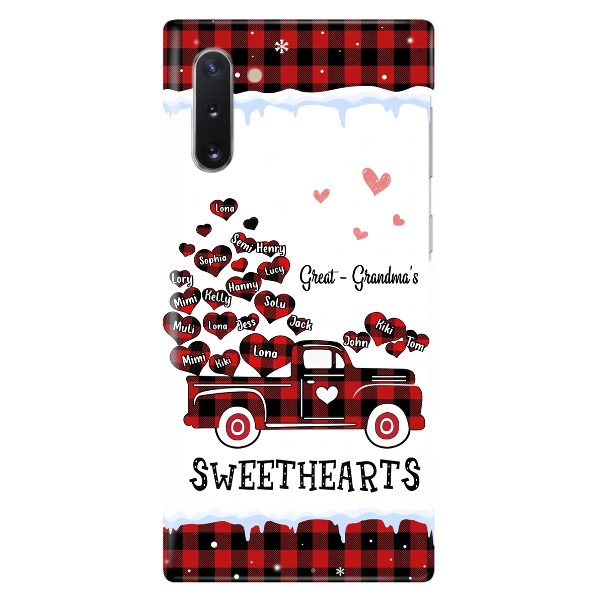 Personalized Grandma Phone Case - Gift Idea For Grandma - Upto 20 Children - Great - Grandma's Sweethearts - Case For iPhone/Samsung