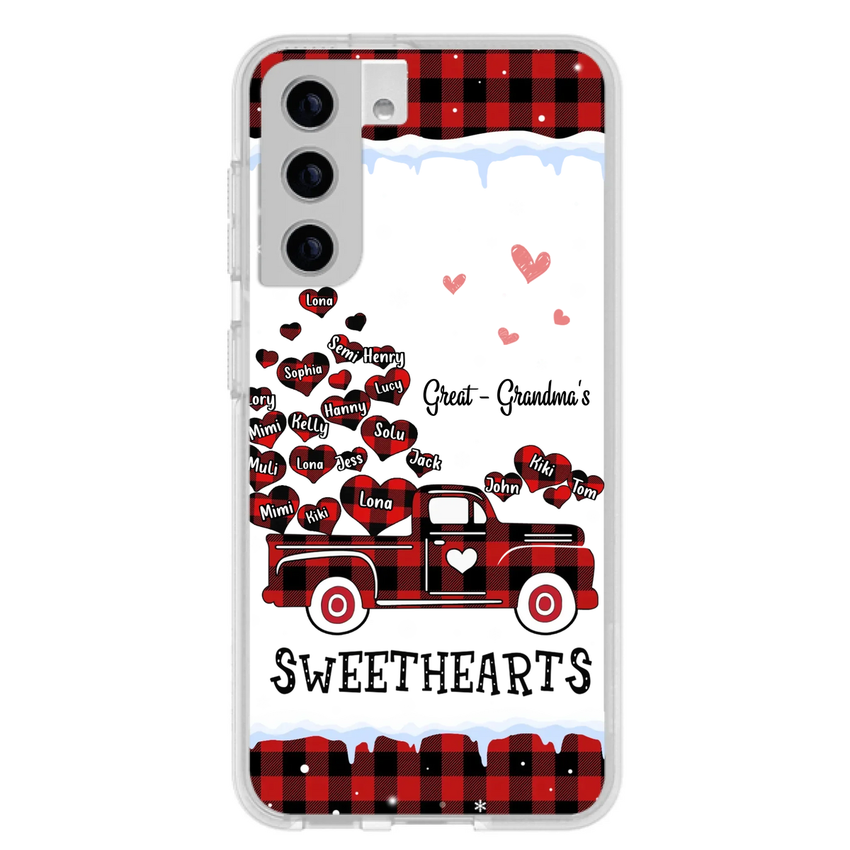 Personalized Grandma Phone Case - Gift Idea For Grandma - Upto 20 Children - Great - Grandma's Sweethearts - Case For iPhone/Samsung