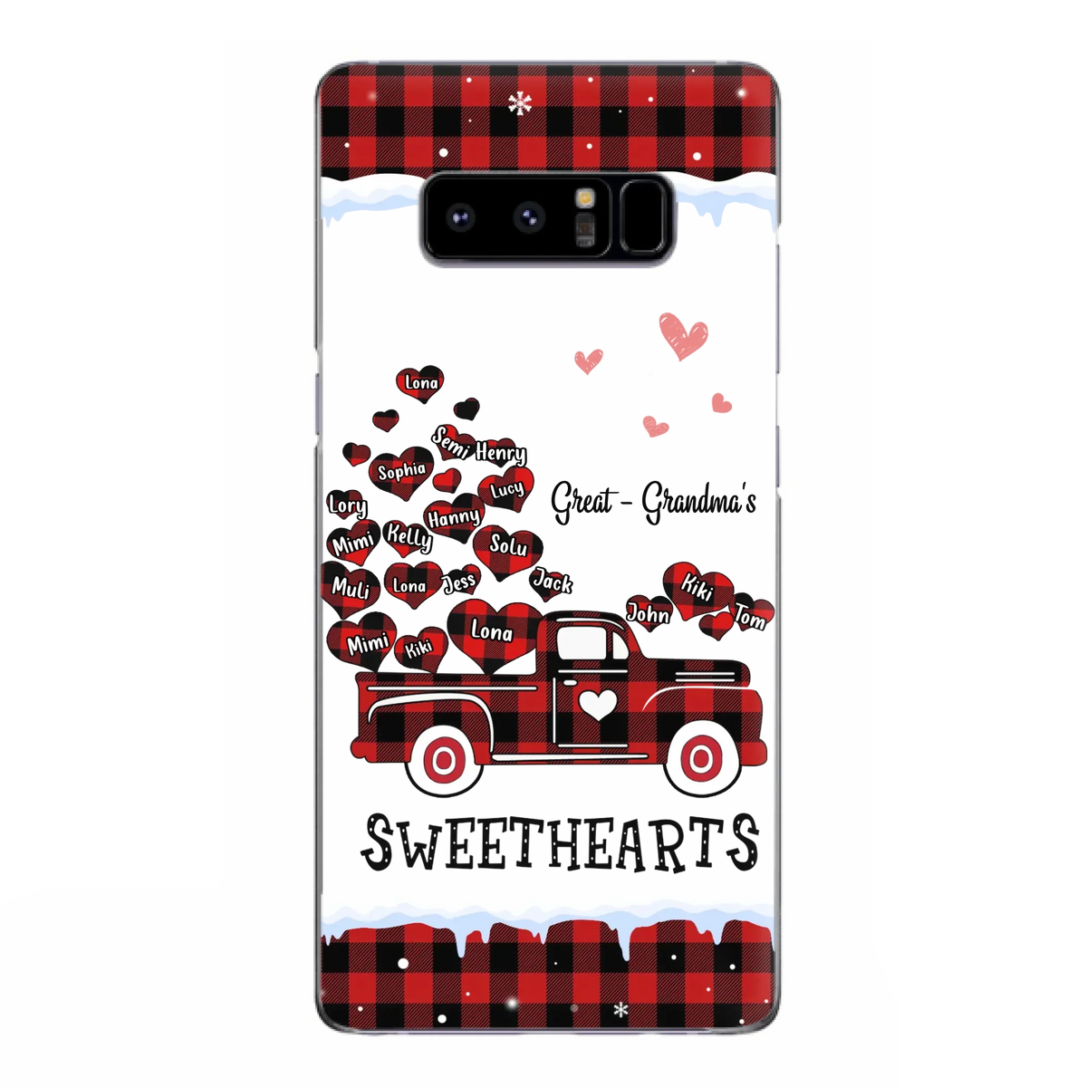 Personalized Grandma Phone Case - Gift Idea For Grandma - Upto 20 Children - Great - Grandma's Sweethearts - Case For iPhone/Samsung