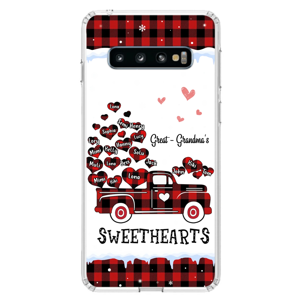 Personalized Grandma Phone Case - Gift Idea For Grandma - Upto 20 Children - Great - Grandma's Sweethearts - Case For iPhone/Samsung