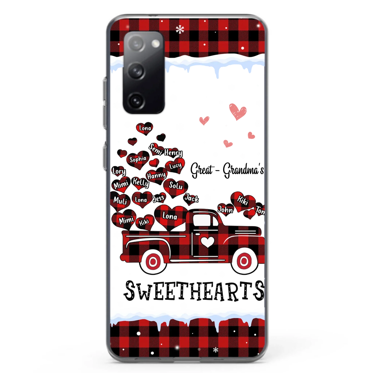 Personalized Grandma Phone Case - Gift Idea For Grandma - Upto 20 Children - Great - Grandma's Sweethearts - Case For iPhone/Samsung