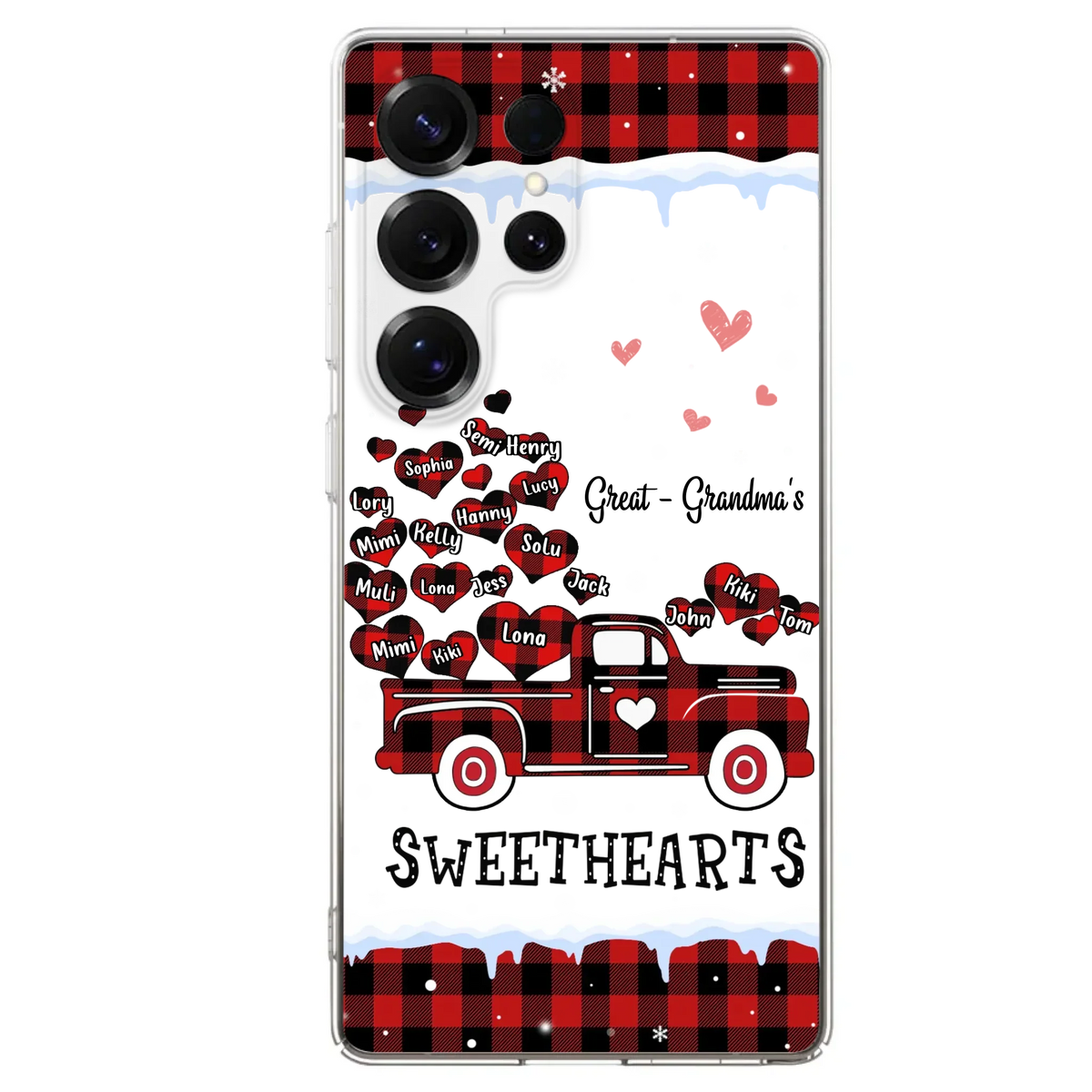 Personalized Grandma Phone Case - Gift Idea For Grandma - Upto 20 Children - Great - Grandma's Sweethearts - Case For iPhone/Samsung