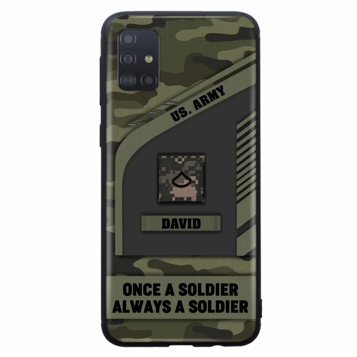 Custom Personalized Veteran Phone Case - Gift Idea For Veteran/Veterans Day - Once A Soldier Always A Soldier - Case for iPhone/Samsung