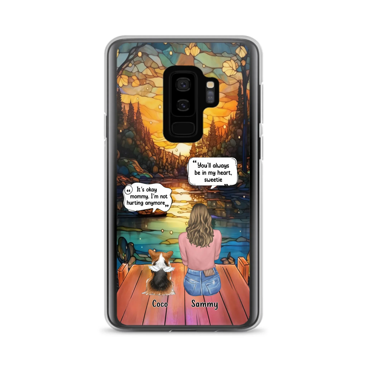 Personalized Memorial Pet Phone Case - Memorial Gift Idea For Dog/Cat/Rabbits Owners - You'll Always Be In My Heart, Sweetie - Case For iPhone/Samsung