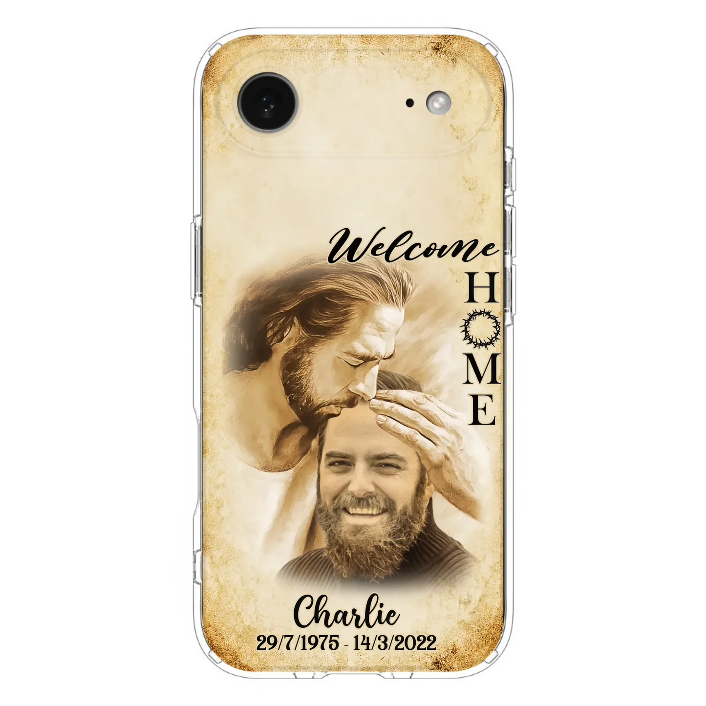 Custom Personalized Memorial Photo Phone Case - Memorial Gift Idea For Family Member/ Pet Owner - Welcome Home - Case For iPhone And Samsung
