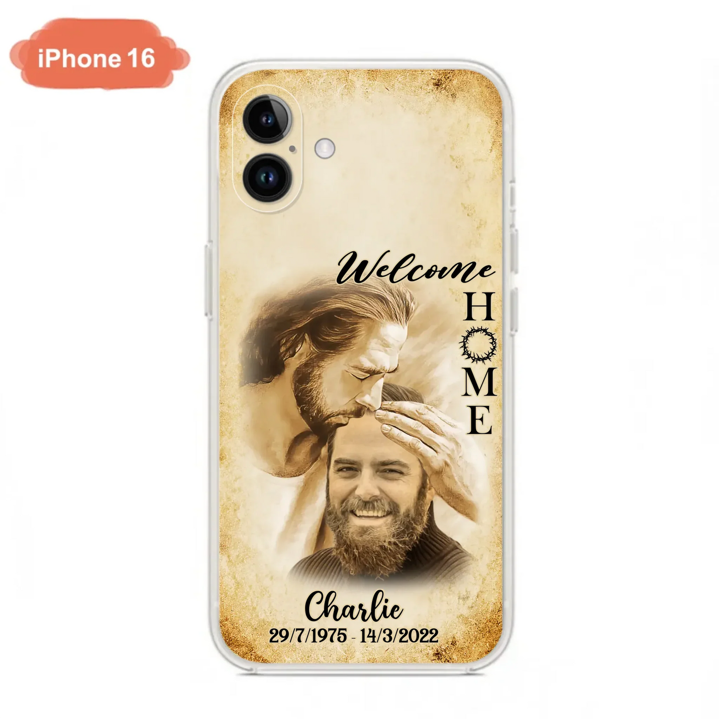 Custom Personalized Memorial Photo Phone Case - Memorial Gift Idea For Family Member/ Pet Owner - Welcome Home - Case For iPhone And Samsung