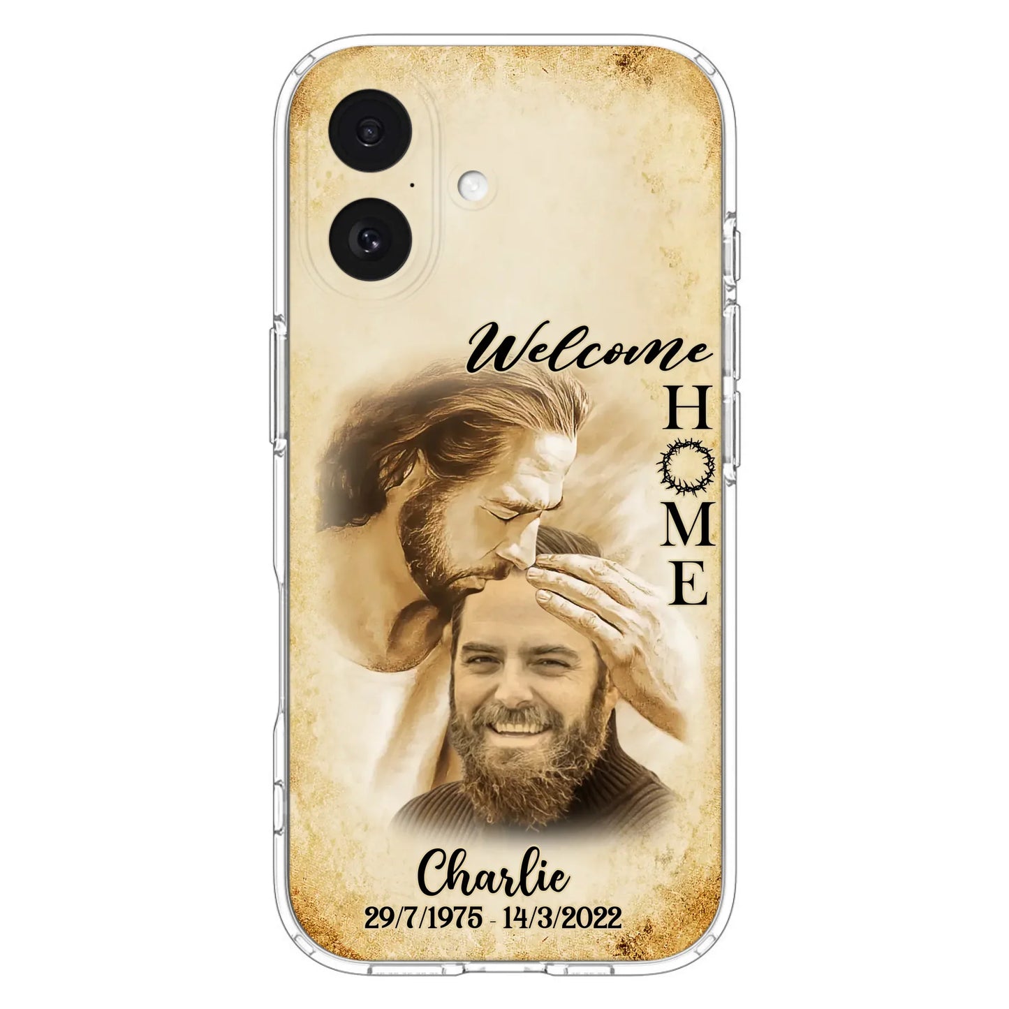Custom Personalized Memorial Photo Phone Case - Memorial Gift Idea For Family Member/ Pet Owner - Welcome Home - Case For iPhone And Samsung