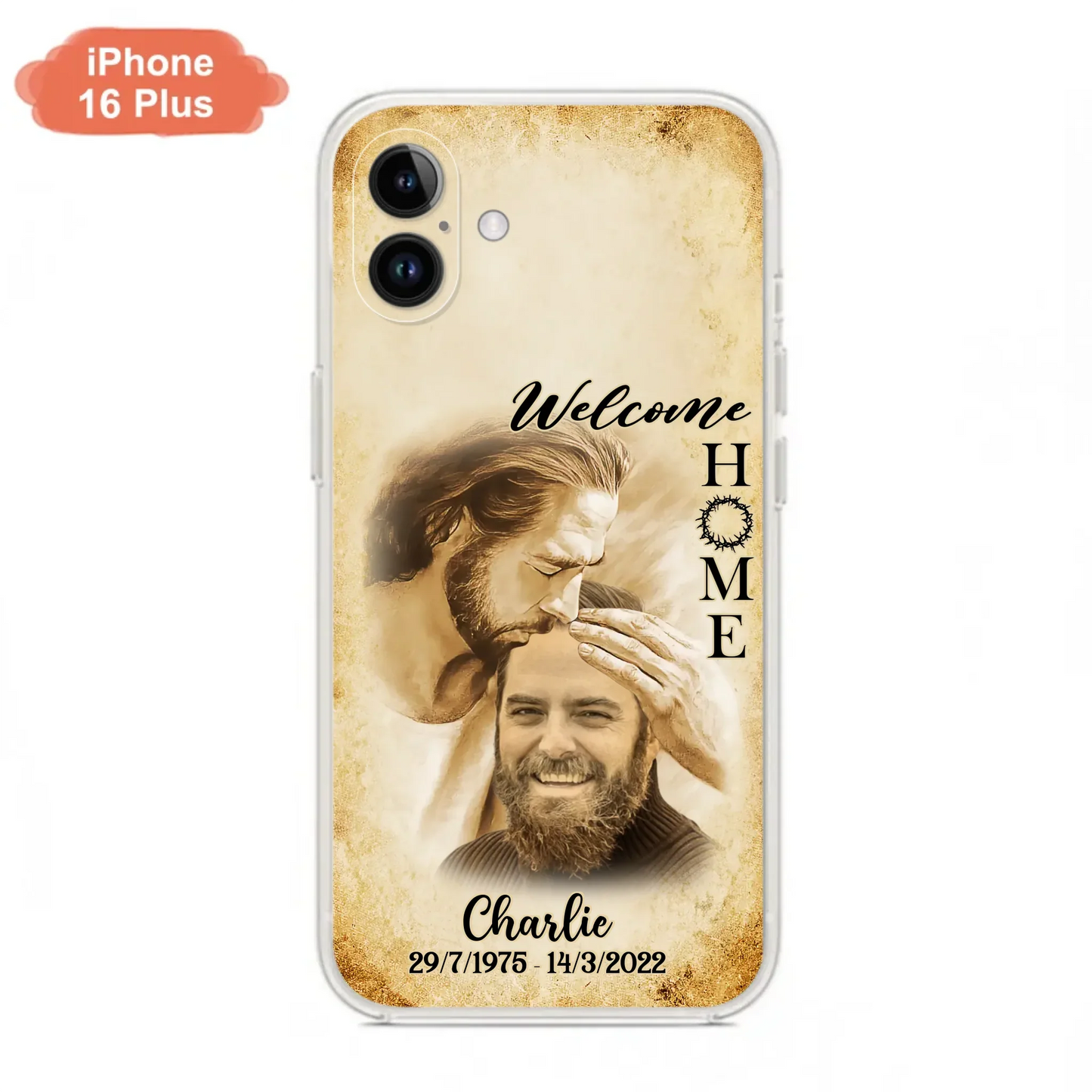 Custom Personalized Memorial Photo Phone Case - Memorial Gift Idea For Family Member/ Pet Owner - Welcome Home - Case For iPhone And Samsung