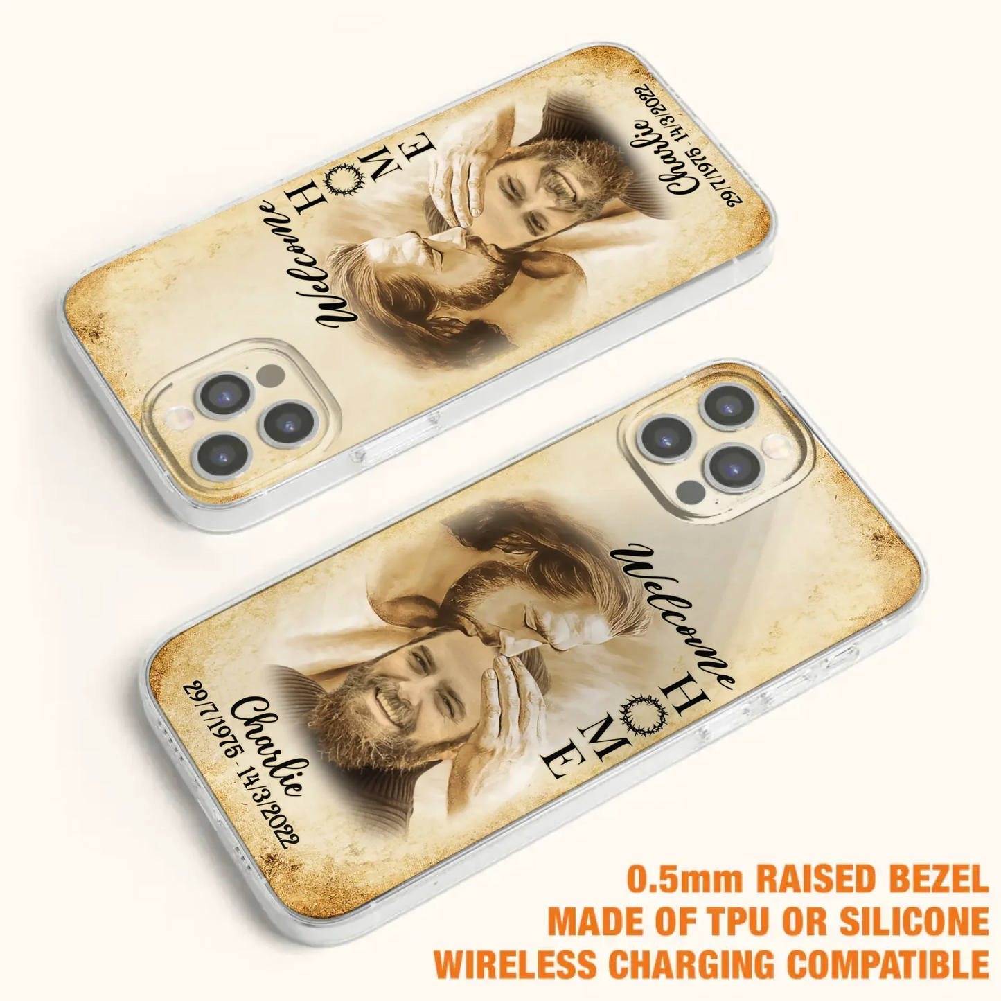 Custom Personalized Memorial Photo Phone Case - Memorial Gift Idea For Family Member/ Pet Owner - Welcome Home - Case For iPhone And Samsung