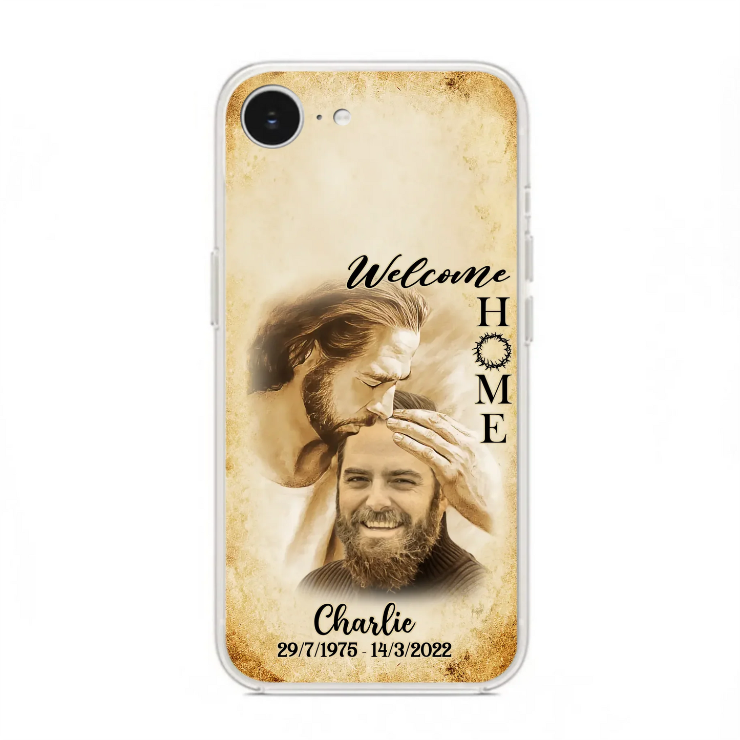 Custom Personalized Memorial Photo Phone Case - Memorial Gift Idea For Family Member/ Pet Owner - Welcome Home - Case For iPhone And Samsung