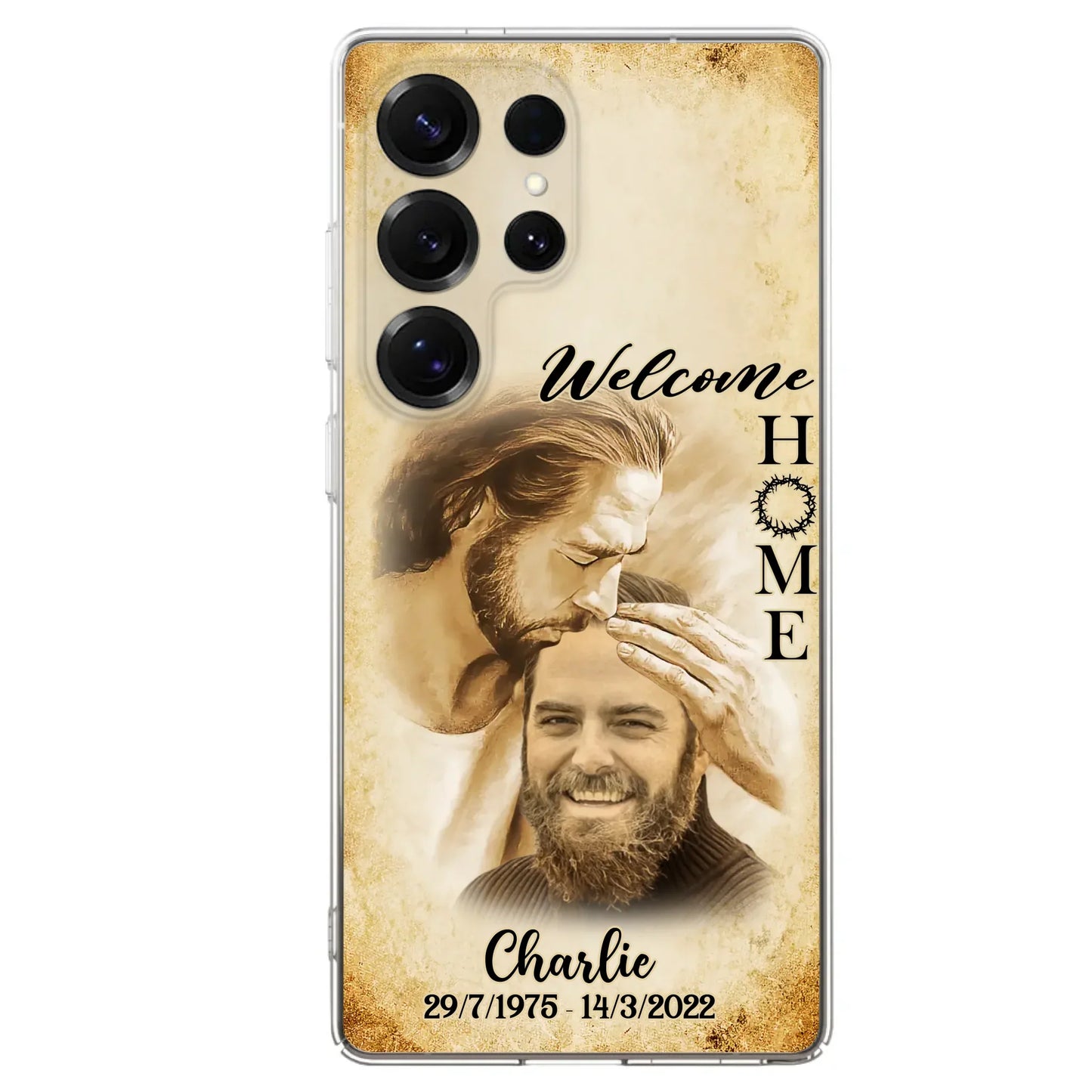 Custom Personalized Memorial Photo Phone Case - Memorial Gift Idea For Family Member/ Pet Owner - Welcome Home - Case For iPhone And Samsung