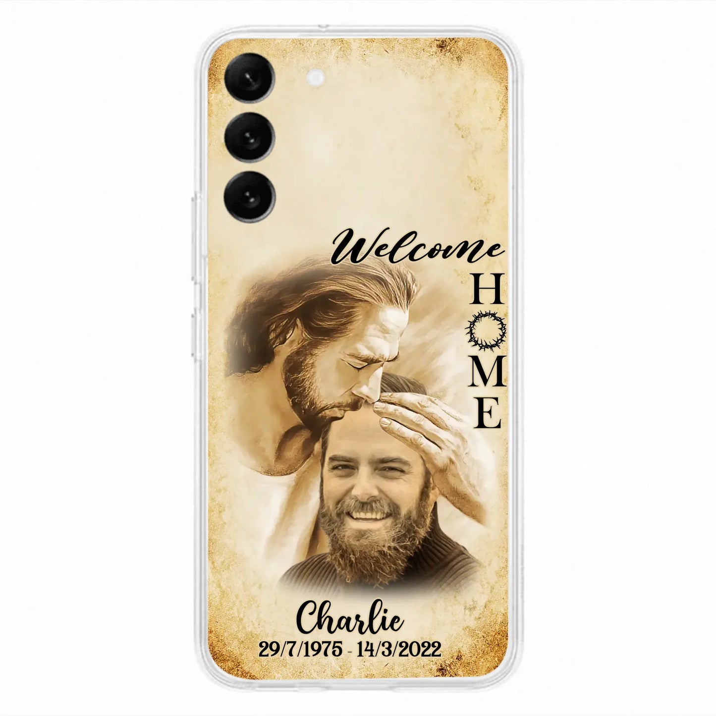 Custom Personalized Memorial Photo Phone Case - Memorial Gift Idea For Family Member/ Pet Owner - Welcome Home - Case For iPhone And Samsung