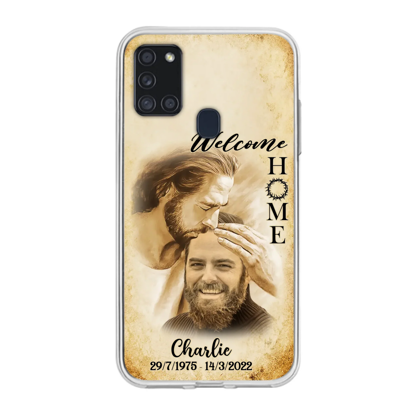 Custom Personalized Memorial Photo Phone Case - Memorial Gift Idea For Family Member/ Pet Owner - Welcome Home - Case For iPhone And Samsung