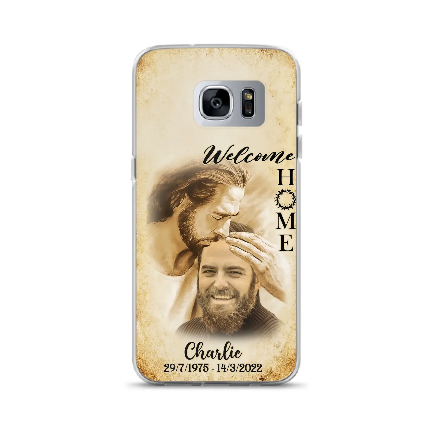 Custom Personalized Memorial Photo Phone Case - Memorial Gift Idea For Family Member/ Pet Owner - Welcome Home - Case For iPhone And Samsung