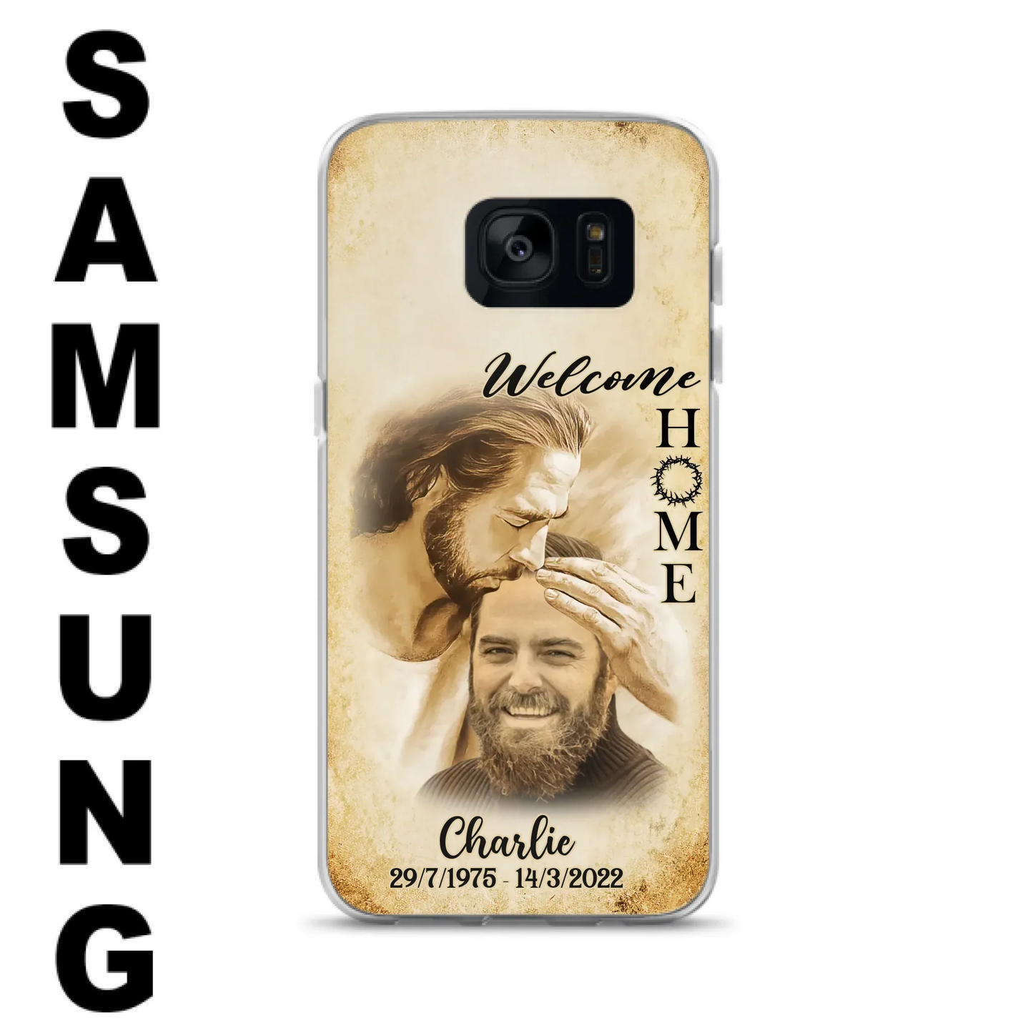 Custom Personalized Memorial Photo Phone Case - Memorial Gift Idea For Family Member/ Pet Owner - Welcome Home - Case For iPhone And Samsung