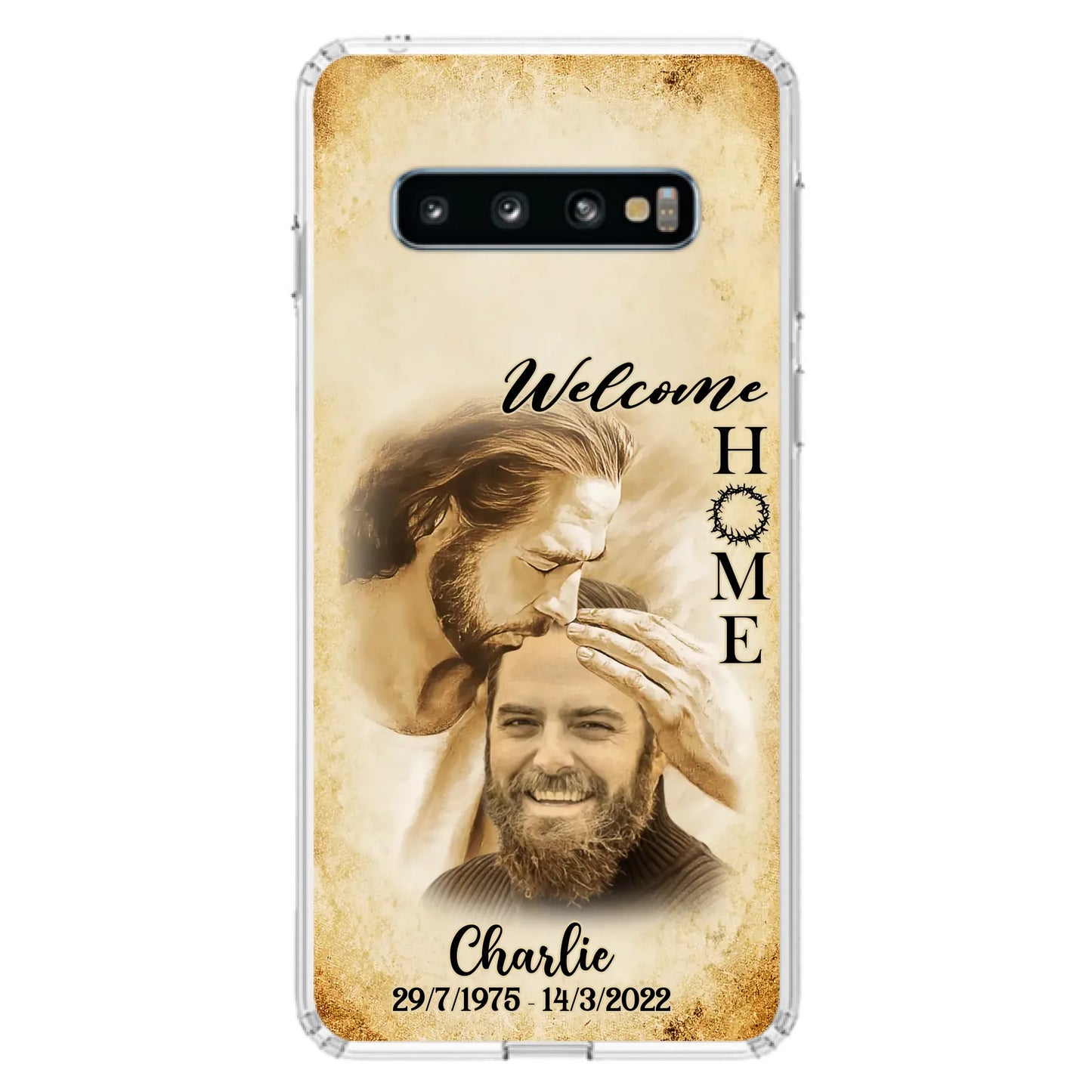 Custom Personalized Memorial Photo Phone Case - Memorial Gift Idea For Family Member/ Pet Owner - Welcome Home - Case For iPhone And Samsung