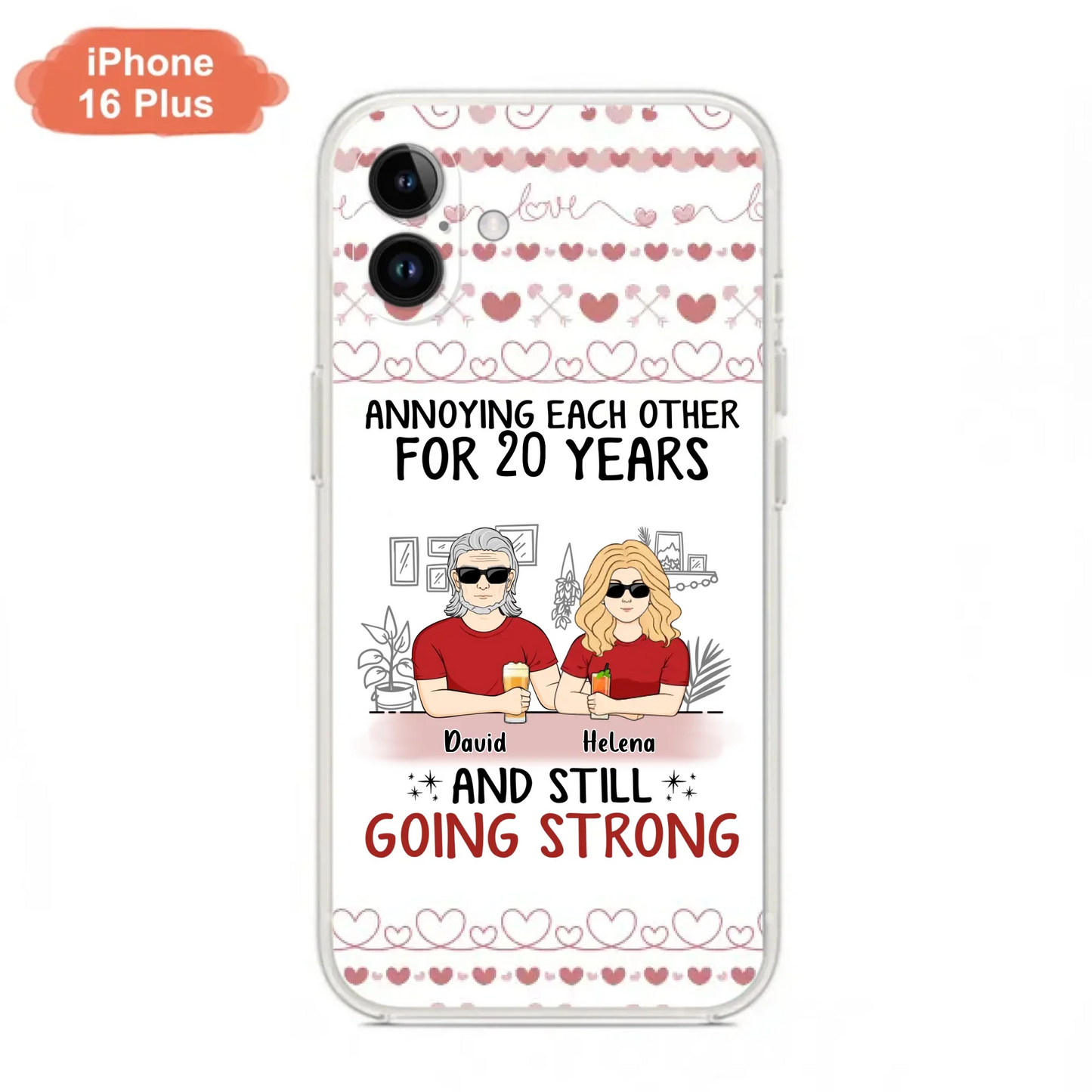 Custom Personalized Couple Phone Case - Best Gift Idea For Couple/Husband/Father's Day - Annoying Each Other For 20 Years And Still Going Strong - Case For iPhone/Samsung
