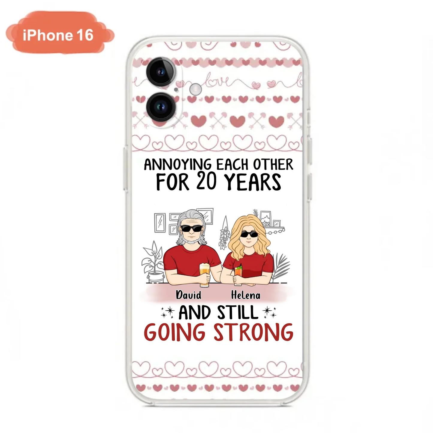 Custom Personalized Couple Phone Case - Best Gift Idea For Couple/Husband/Father's Day - Annoying Each Other For 20 Years And Still Going Strong - Case For iPhone/Samsung
