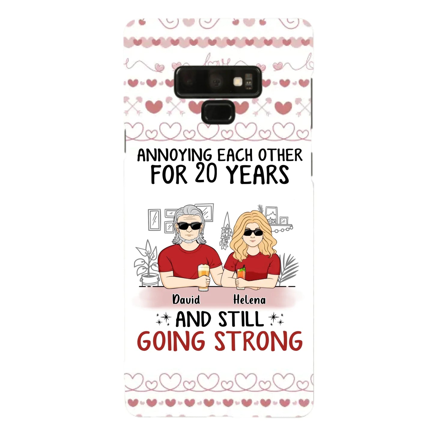 Custom Personalized Couple Phone Case - Best Gift Idea For Couple/Husband/Father's Day - Annoying Each Other For 20 Years And Still Going Strong - Case For iPhone/Samsung