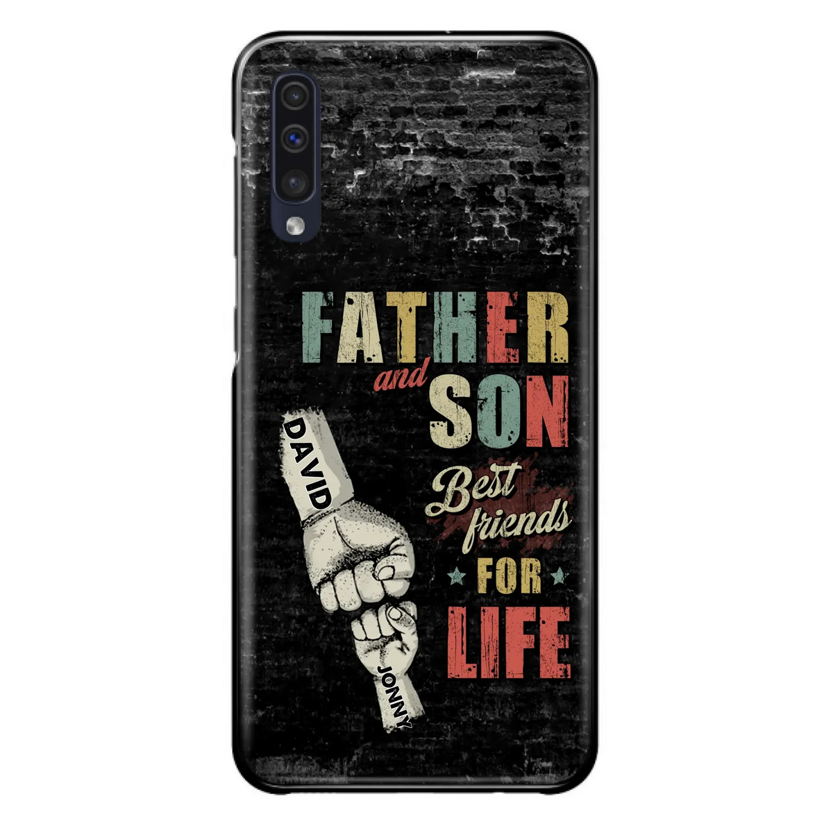 Custom Personalized Father Phone Case - Upto 5 Children - Father's Day Gift Idea from Sons/Daughters - Father And Son/Daughter Best Friends For Life - Case for iPhone/Samsung