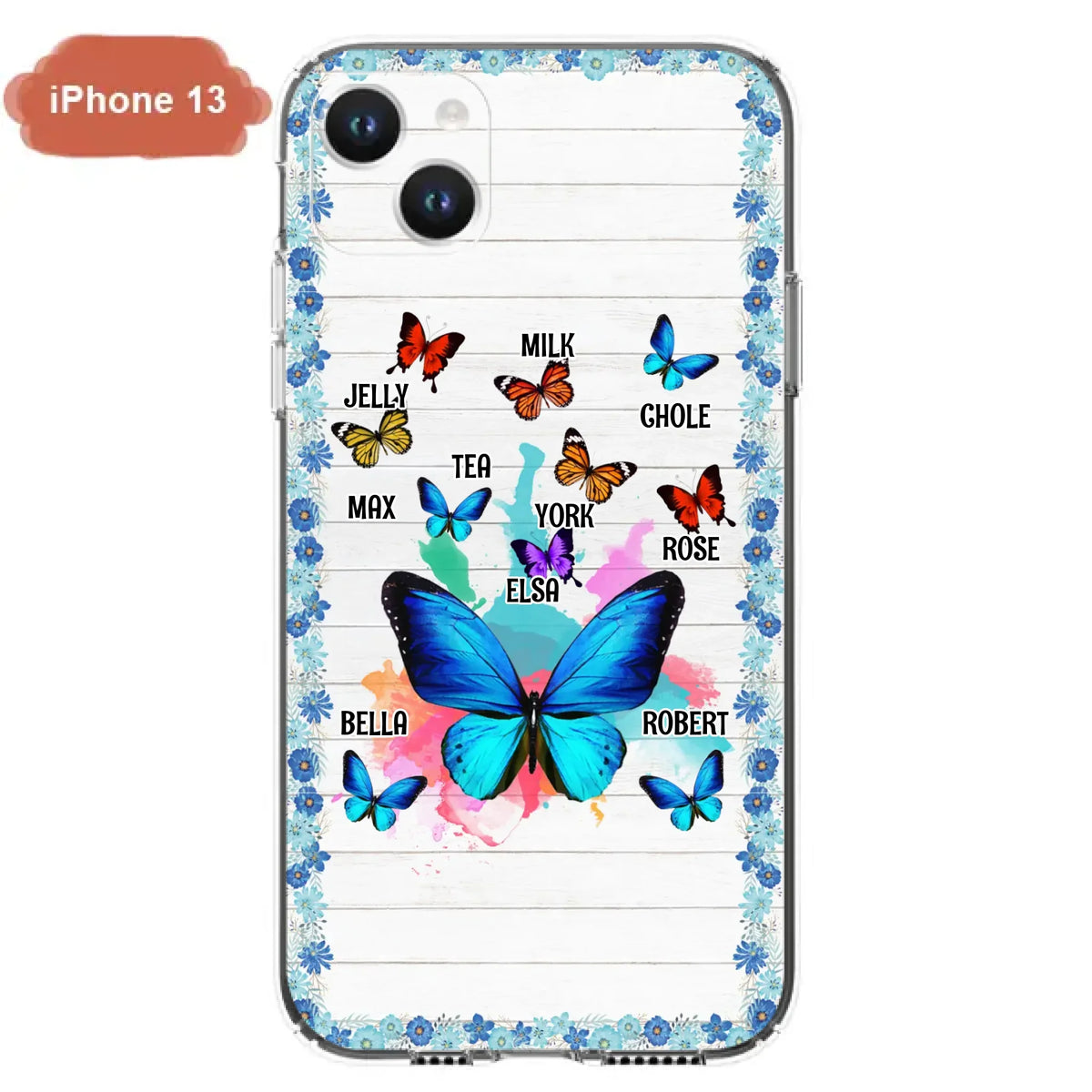 Custom Personalized Butterfly Grandma iPhone/ Samsung Phone Case - Up to 10 Kid's Name - Mother's Day Gift Idea For Grandma