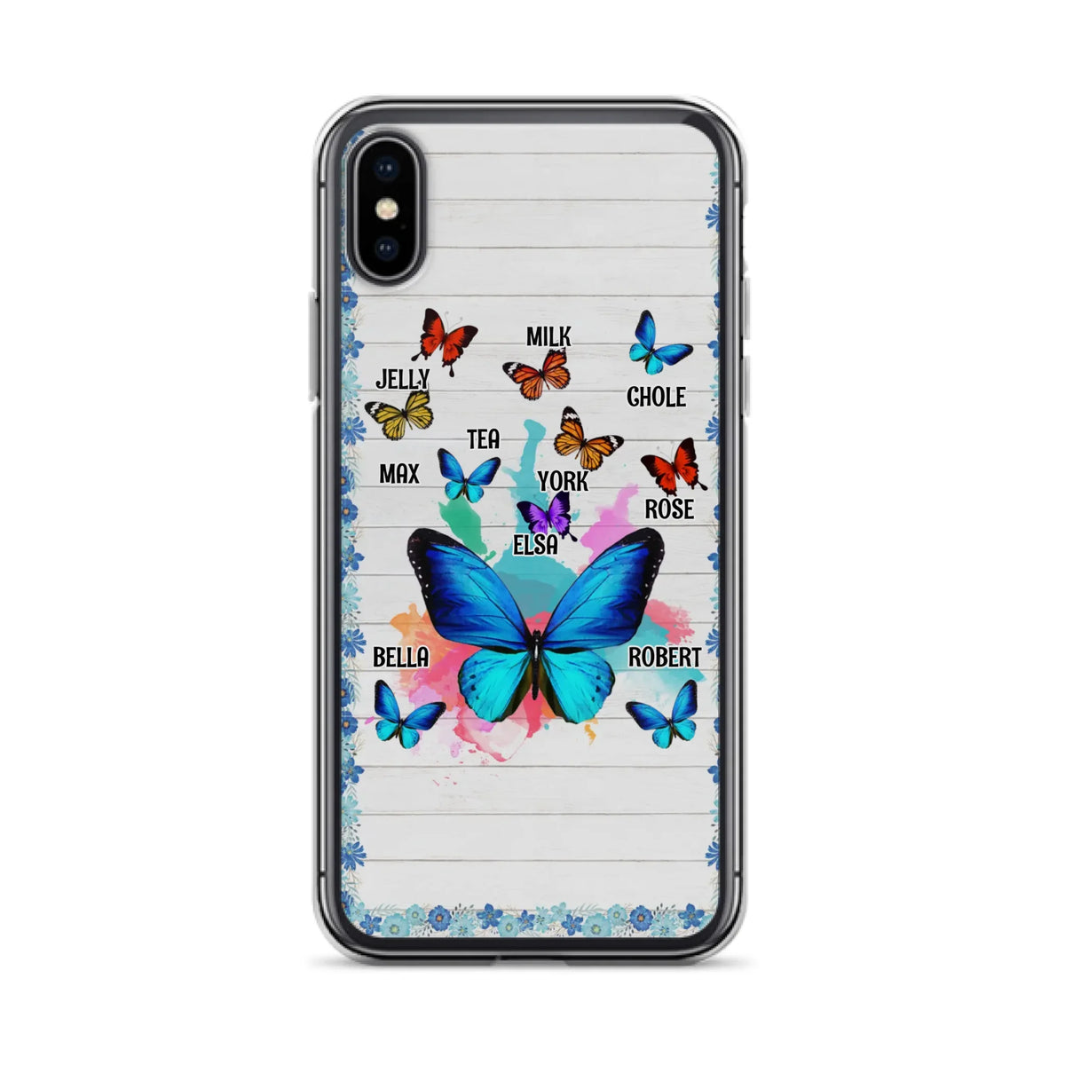 Custom Personalized Butterfly Grandma iPhone/ Samsung Phone Case - Up to 10 Kid's Name - Mother's Day Gift Idea For Grandma