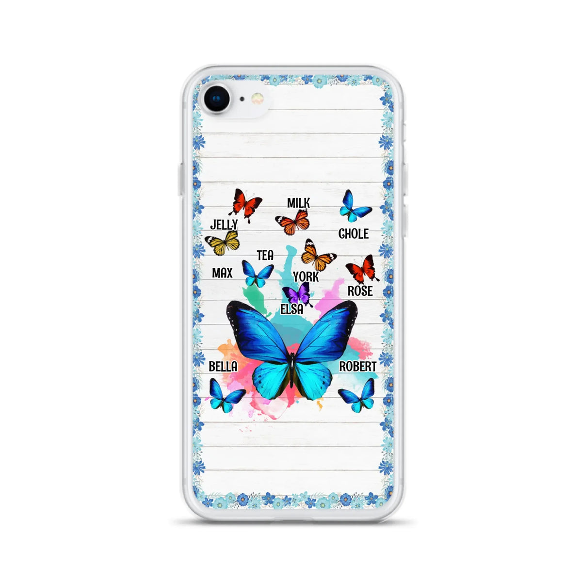 Custom Personalized Butterfly Grandma iPhone/ Samsung Phone Case - Up to 10 Kid's Name - Mother's Day Gift Idea For Grandma
