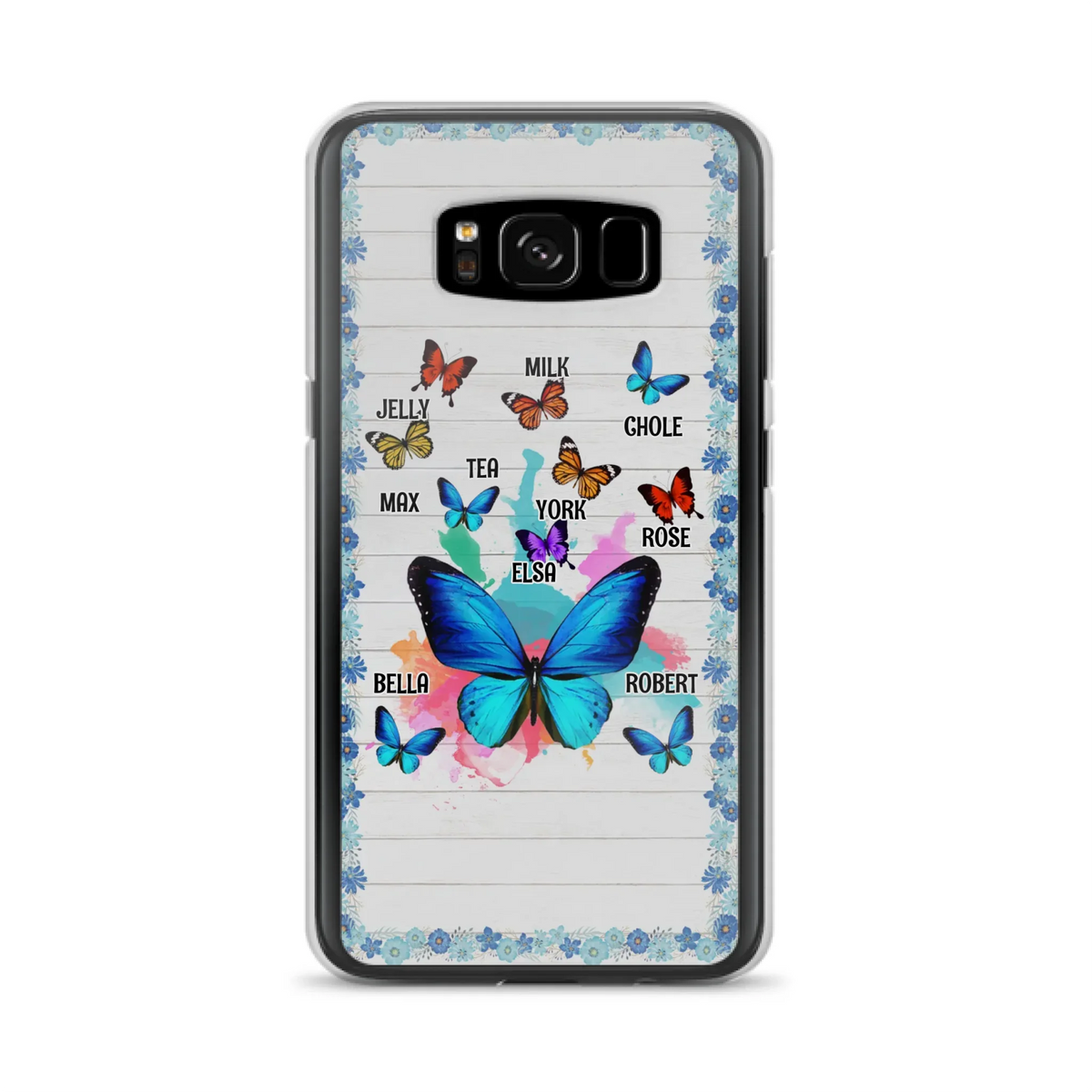Custom Personalized Butterfly Grandma iPhone/ Samsung Phone Case - Up to 10 Kid's Name - Mother's Day Gift Idea For Grandma