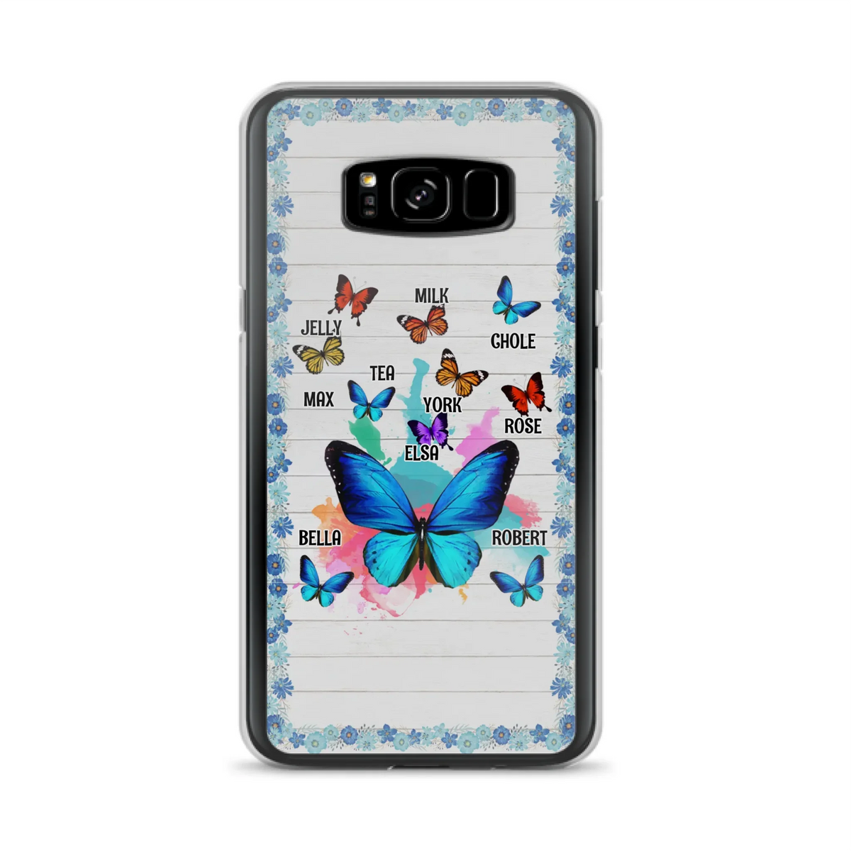 Custom Personalized Butterfly Grandma iPhone/ Samsung Phone Case - Up to 10 Kid's Name - Mother's Day Gift Idea For Grandma