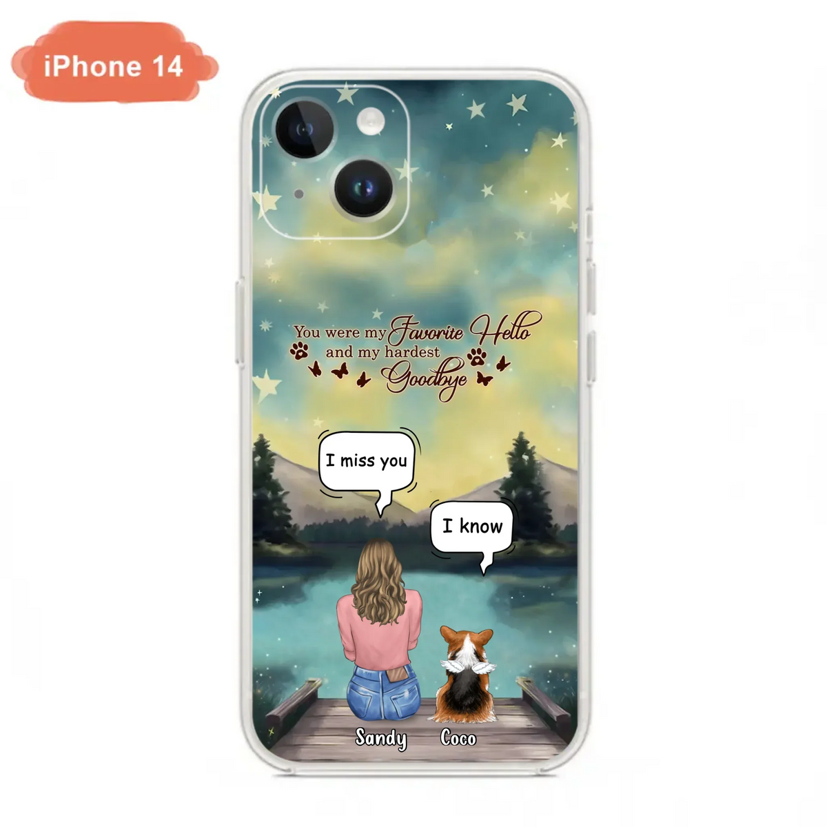 Custom Personalized Memorial Pet Phone Case - Memorial Gift Idea For Pet Lover - Up to 4 Pets - Gift Idea For Dog/Cat Lover - Your Wings Were Ready But Our Hearts Were Not - Case For iPhone And Samsung
