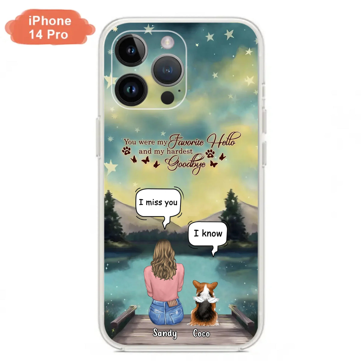 Custom Personalized Memorial Pet Phone Case - Memorial Gift Idea For Pet Lover - Up to 4 Pets - Gift Idea For Dog/Cat Lover - Your Wings Were Ready But Our Hearts Were Not - Case For iPhone And Samsung